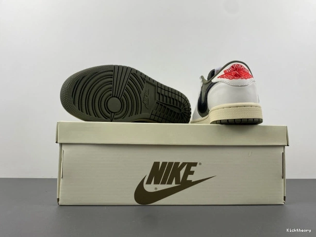 Kicktheory JORDAN TRAVIS DM7866-200 X OLIVE SCOTT AIR 1 OG MEDIUM LOW 0629